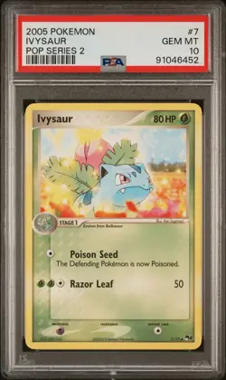 PSA 10 IVYSAUR 7/17 POP SERIES 2 POKEMON 2005 ENGLISH - Image 2