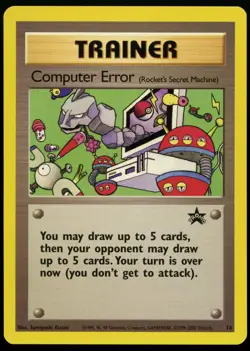 Computer Error (Rocket's Secret Machine) WOTC Black Star Promo Pokemon PL - Image 1