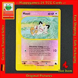 Mauzi - Meowth Pokemon Karte TCG 78/144 Reverse Holo Skyridge /W93 - Image 1
