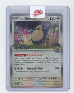 Pokemon Scarlet & Violet Promo Hop's Snorlax Holo Rare #SVP184 - Image 1