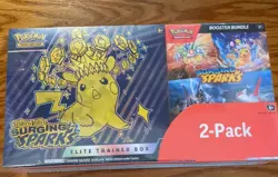 Pokemon Surging Sparks ETB & Booster Bundle Costco 2-pack. Factory Sealed - Image 1
