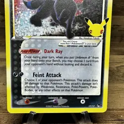 2021 Pokemon TCG Celebrations Umbreon Gold Star NM - Image 3