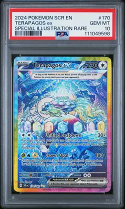 2024 POKEMON SCR EN-STELLAR CROWN SPECIAL ILLUSTRATION RARE TERAPAGOS EX PSA 10 - Image 1