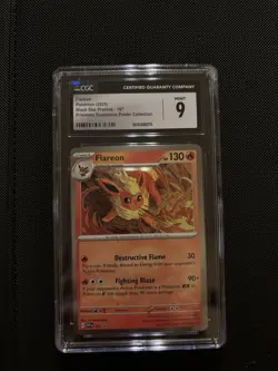 Flareon Black Star Promo 2025 Prismatic Evolutions Pokemon #167 CGC 9 MINT - Image 1