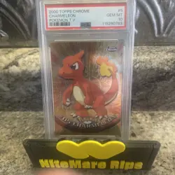 PSA 10 GEM MINT CHARMELEON # 5 Topps Chrome HOLO RARE Series 1 Pokemon - Image 1