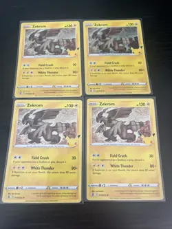 Zekrom - 010/025 - NM - Rare Holo - Celebrations Pokemon TCG LOT OF 4 - Image 1