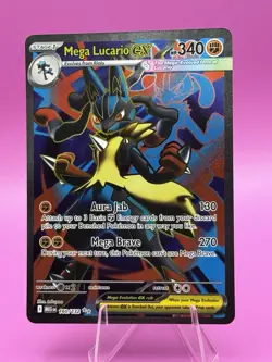 Mega Lucario EX 160/132 Ultra Rare Holo Mega Evolutions Full Art Pokemon TCG NM - Image 1