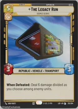 Star Wars Unlimited - The Legacy Run - Doomed Debris - Normal - Image 1