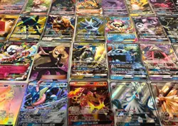 Pokemon Card Lot 100 OFFICIAL TCG Cards + Ultra Rare (VMAX GX EX VSTAR OR V) - Image 2