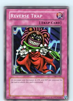 Yu-Gi-Oh TCG Reverse Trap SDJ-050 Unlimited Regular Common Card NM - Image 1
