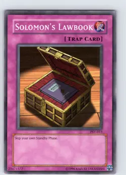 Yu-Gi-Oh TCG Solomon's Lawbook PSV-013 Unlimited Regular Common Card NM - Image 1