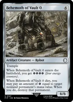 1x Behemoth of Vault 0 - Universes Beyond: Fallout - NM - MTG - Image 1