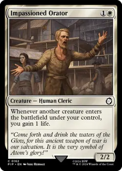 1x Impassioned Orator - Universes Beyond: Fallout - NM - MTG - Image 1