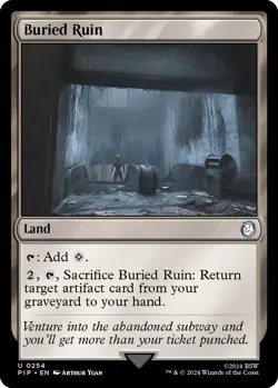 1x Buried Ruin - Universes Beyond: Fallout - NM - MTG - Image 1