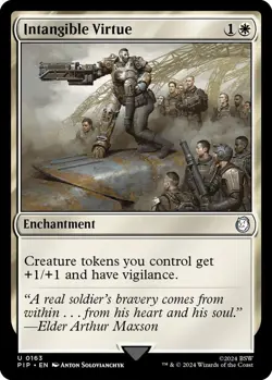1x Intangible Virtue - Universes Beyond: Fallout - NM - MTG - Image 1