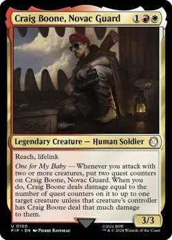 1x Craig Boone, Novac Guard - Universes Beyond: Fallout - NM - MTG - Image 1