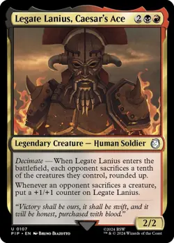 1x Legate Lanius, Caesar's Ace - Universes Beyond: Fallout - NM - MTG - Image 1