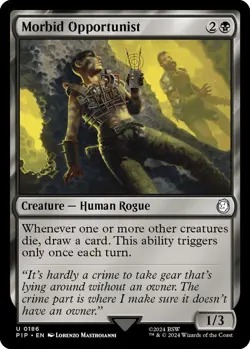 1x Morbid Opportunist - Universes Beyond: Fallout - NM - MTG - Image 1