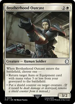 1x Brotherhood Outcast - Universes Beyond: Fallout - NM - MTG - Image 1