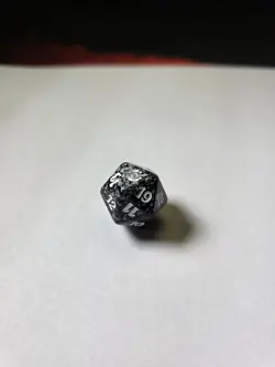 Magic the Gathering MTG Countdown Spindown Black D20 dice Mirrodin Besieged Die - Image 2