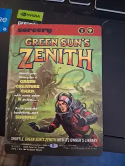 MTG Green Sun's Zenith (Showcase) Edge of Eternities Special Guests 127 NM - Image 1