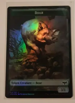 BOAR/INSECT Token FOIL Innistrad Crimson Vow MTG Magic the Gathering - Image 1