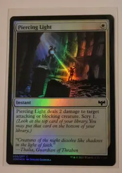 PIERCING LIGHT Innistrad Crimson Vow FOIL MTG Magic the Gathering - Image 1