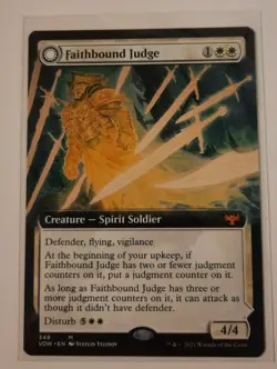 FAITHBOUND JUDGE Innistrad Crimson Vow EXTENDED MTG Magic the Gathering Mythic - Image 1