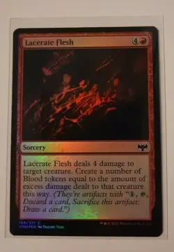 LACERATE FLESH Innistrad Crimson Vow FOIL MTG Magic the Gathering - Image 1