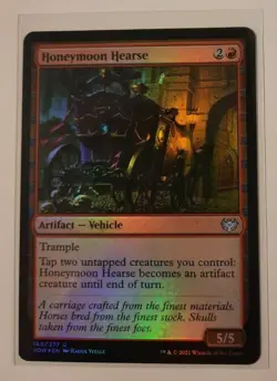 HONEYMOON HEARSE Innistrad Crimson Vow FOIL MTG Magic the Gathering - Image 1