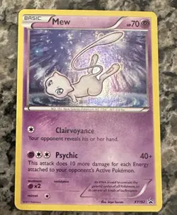 Pokemon Mew XY192 Black Star Promo Cosmos Holo HD GALAXY LARGE SWIRL NM🌀 - Image 1