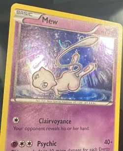 Pokemon Mew XY192 Black Star Promo Cosmos Holo HD GALAXY LARGE SWIRL NM🌀 - Image 2