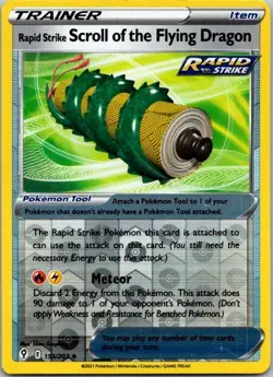 Pokemon Rapid Strike Scroll Of The Flying Dragon 153/203 Evolving Skies Reverse - Image 1