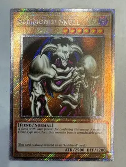 YUGIOH- Summoned Skull - RA03-EN086 - Platinum Secret Rare - 1st Edition - Image 1