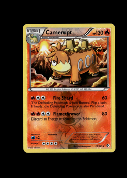 Pokemon 2012 Moderate Play Camerupt Boundaries Crossed REVERSE 22/149 Card - Image 1