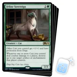 FELINE SOVEREIGN X4 Core Set 2021 M21 Magic MTG MINT CARD - Image 1