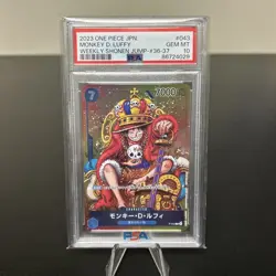 Monkey.D.Luffy (Convention Promo 2024) P-043 One Piece Promotion Card PSA 10 - Image 1