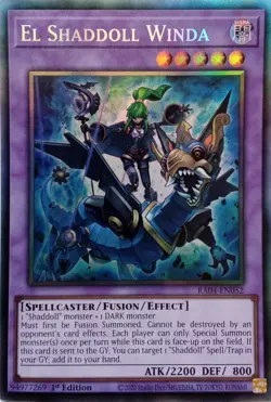 RA04-EN052 EL SHADDOLL WINDA COLLECTOR'S RARE 1ST EDITION YuGiOh CARD - Image 1
