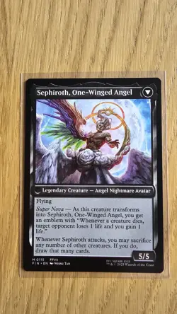 MTG Final Fantasy Sephiroth Fabled Soldier Mythic Card 0115 NM Condition - Image 2
