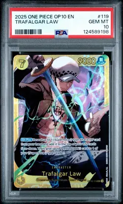 2025 One Piece Card Game: Royal Blood OP10 SEC English Trafalgar Law #OP10-119 - Image 1