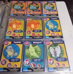 Pokemon Trivia Cards - 1999 Burger King - 127 Cards Most NM - Image 1