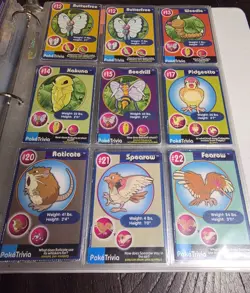 Pokemon Trivia Cards - 1999 Burger King - 127 Cards Most NM - Image 2