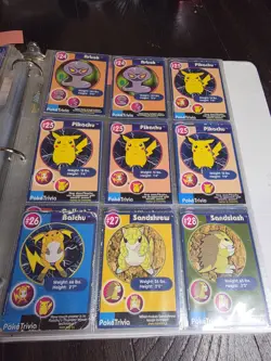 Pokemon Trivia Cards - 1999 Burger King - 127 Cards Most NM - Image 3