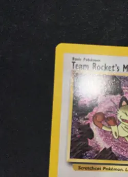 Team Rocket's Meowth 18/53 Black Star Wotc Promo Pokemon Card TCG English - Image 4