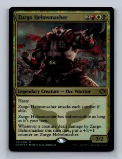 Zurgo Helmsmasher #1 (Foil) Speed vs Cunning DDN Magic MTG - LP-MP - Image 1