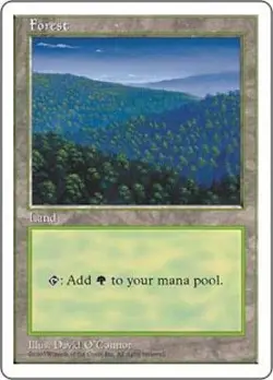 Forest (447) 5th Edition Light Play MTG Magic DNA GAMES - Image 1