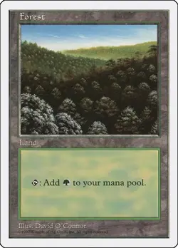 Forest (446) 5th Edition Light Play MTG Magic DNA GAMES - Image 1