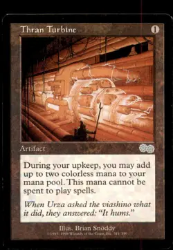 MTG Thran Turbine LP Light Play Urza's Saga [1586] - Image 1