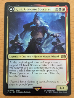 Kuja, Genome Sorcerer (0232) Final Fantasy FIN, Magic MtG, Foil - NM Pack Fresh! - Image 1