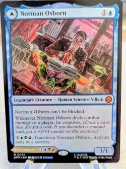 Norman Osborn Green Goblin 0039 Foil Marvel’s Spider-Man SPM MTG Magic Mythic - Image 1